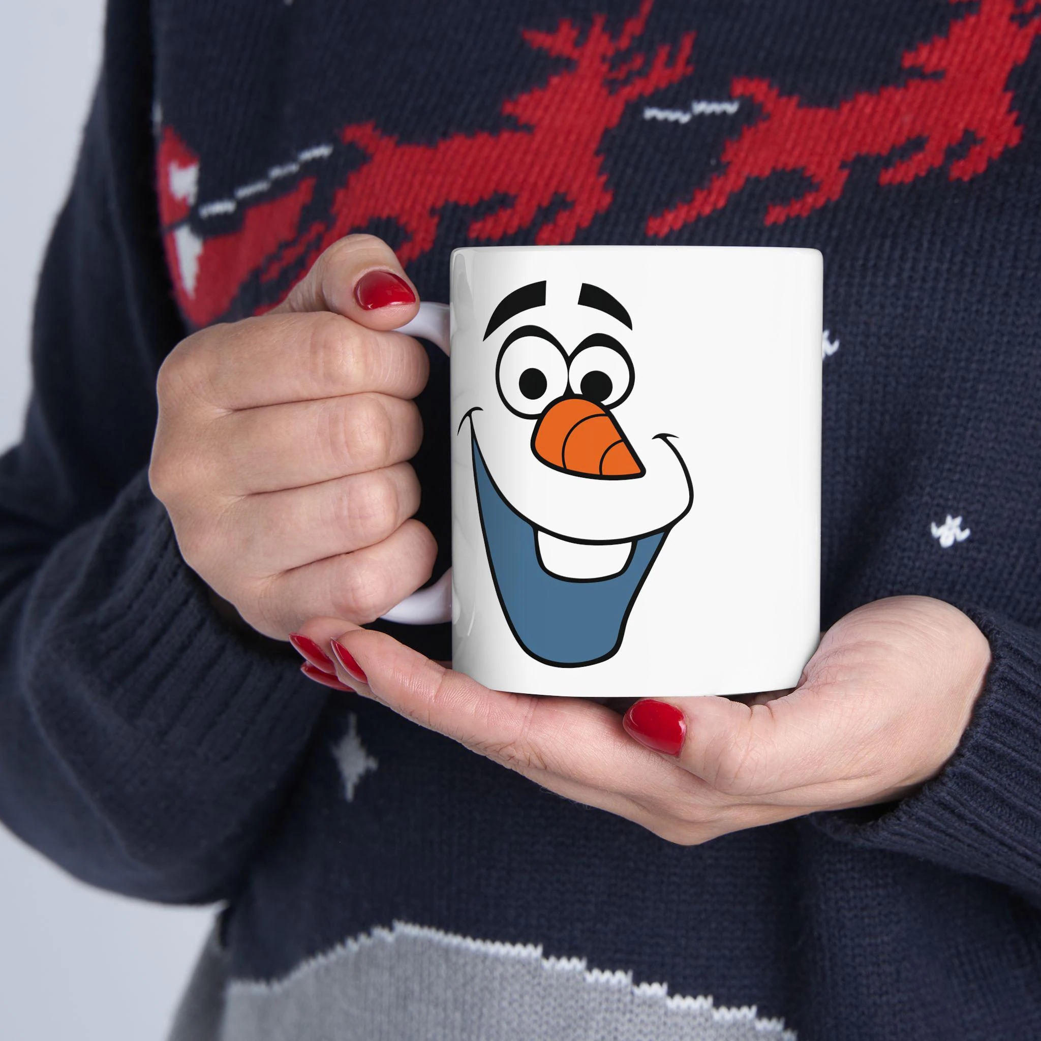 Happy Olaf Face Mug
