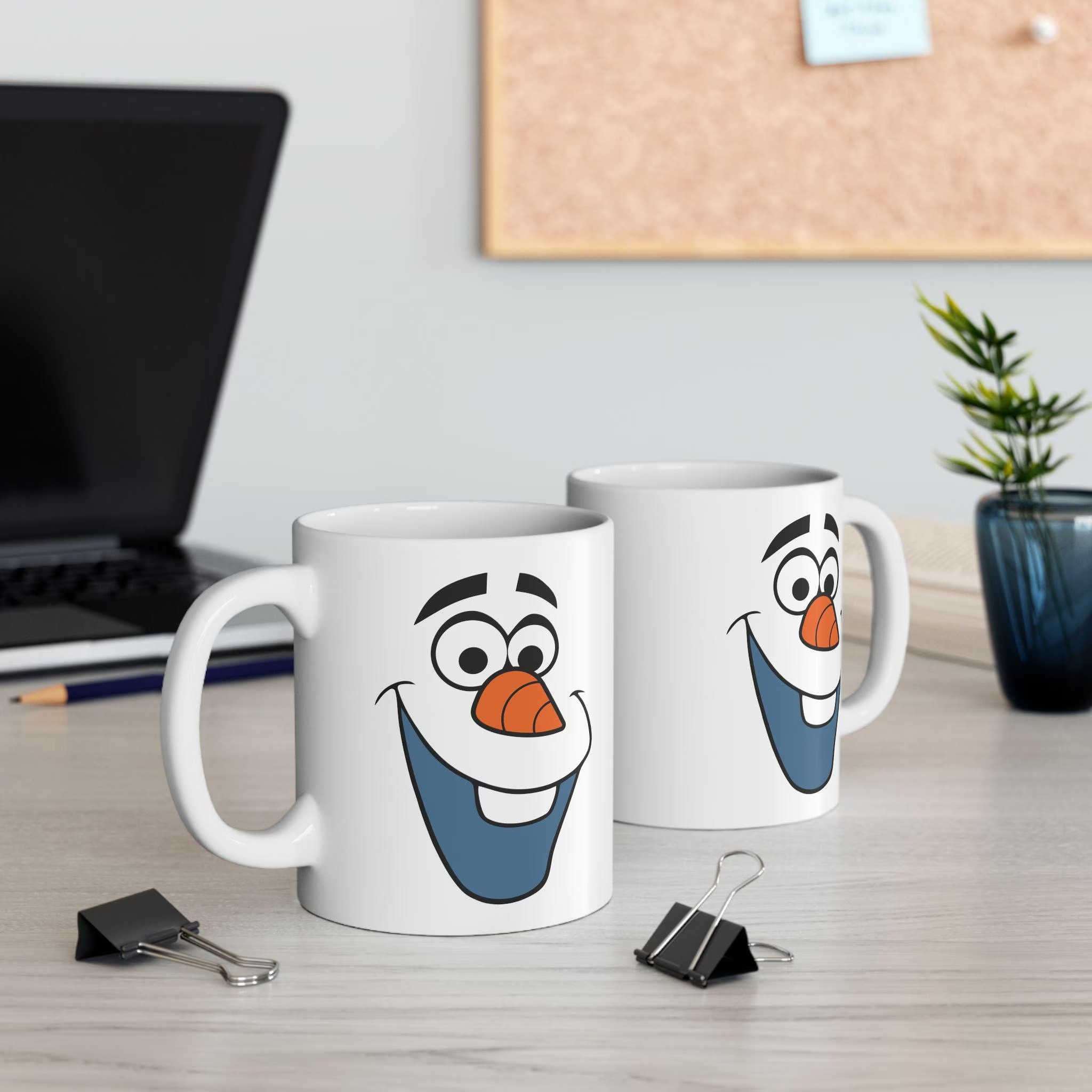 Happy Olaf Face Mug