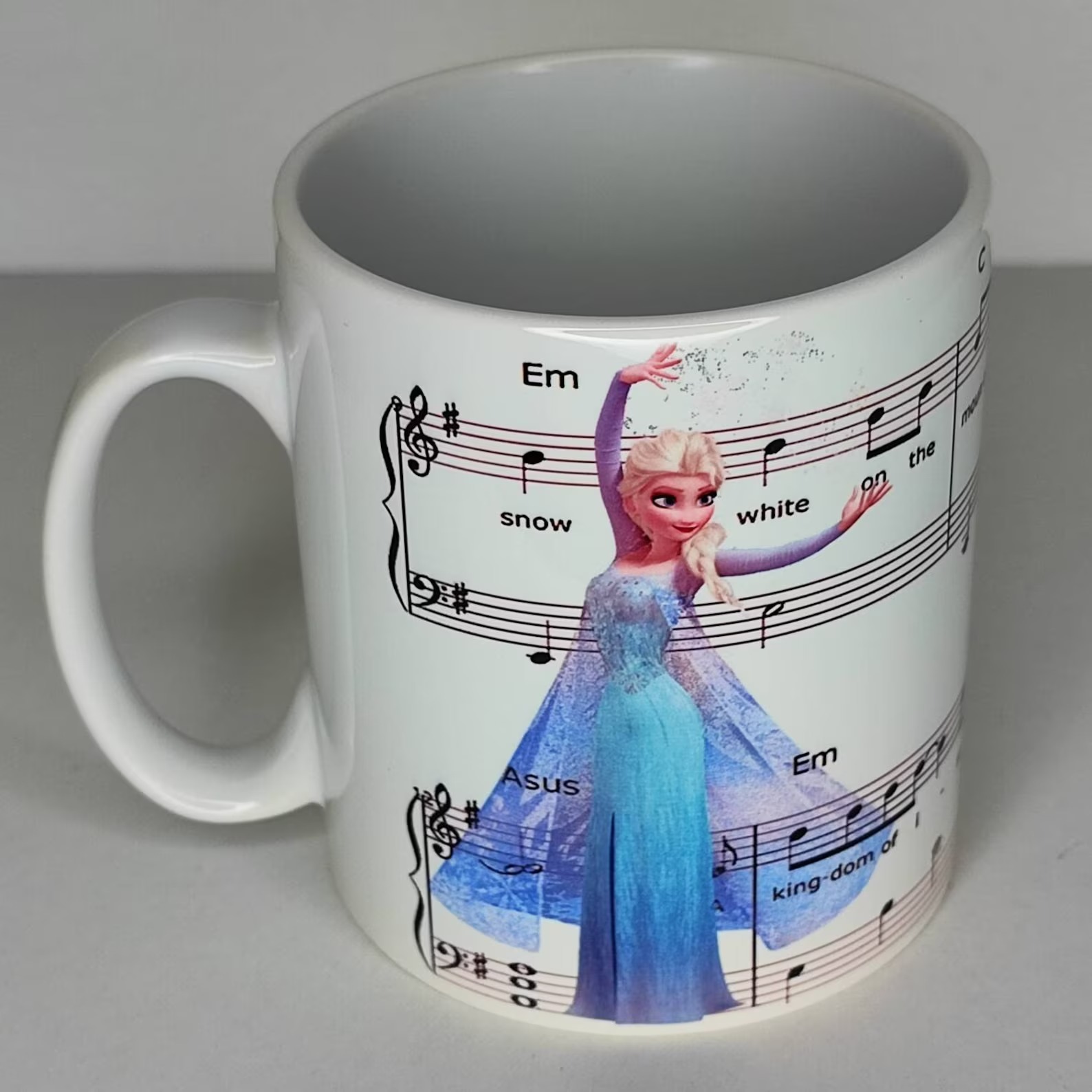 Elsa Frozen Sheet Music Mug