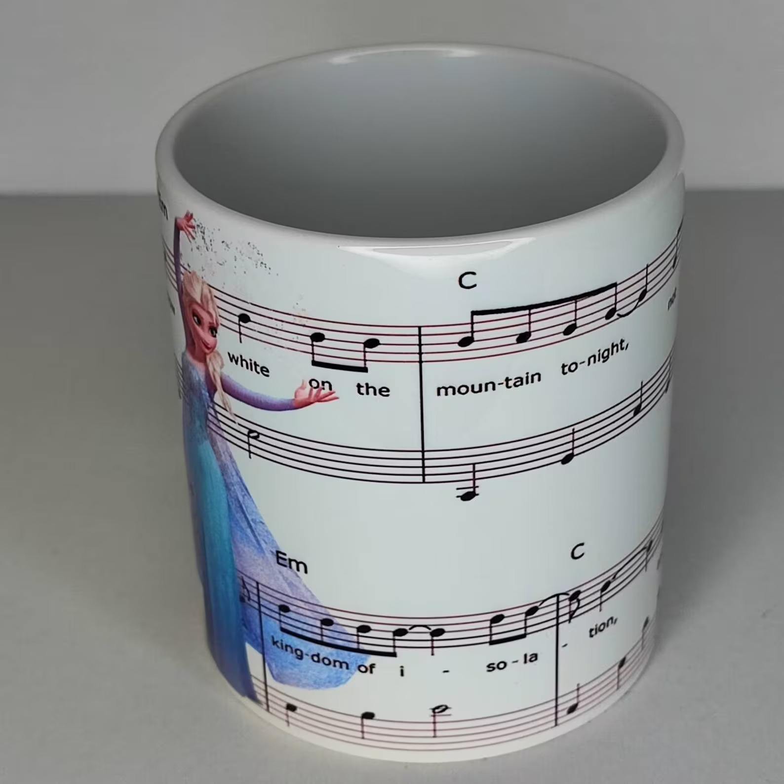 Elsa Frozen Sheet Music Mug