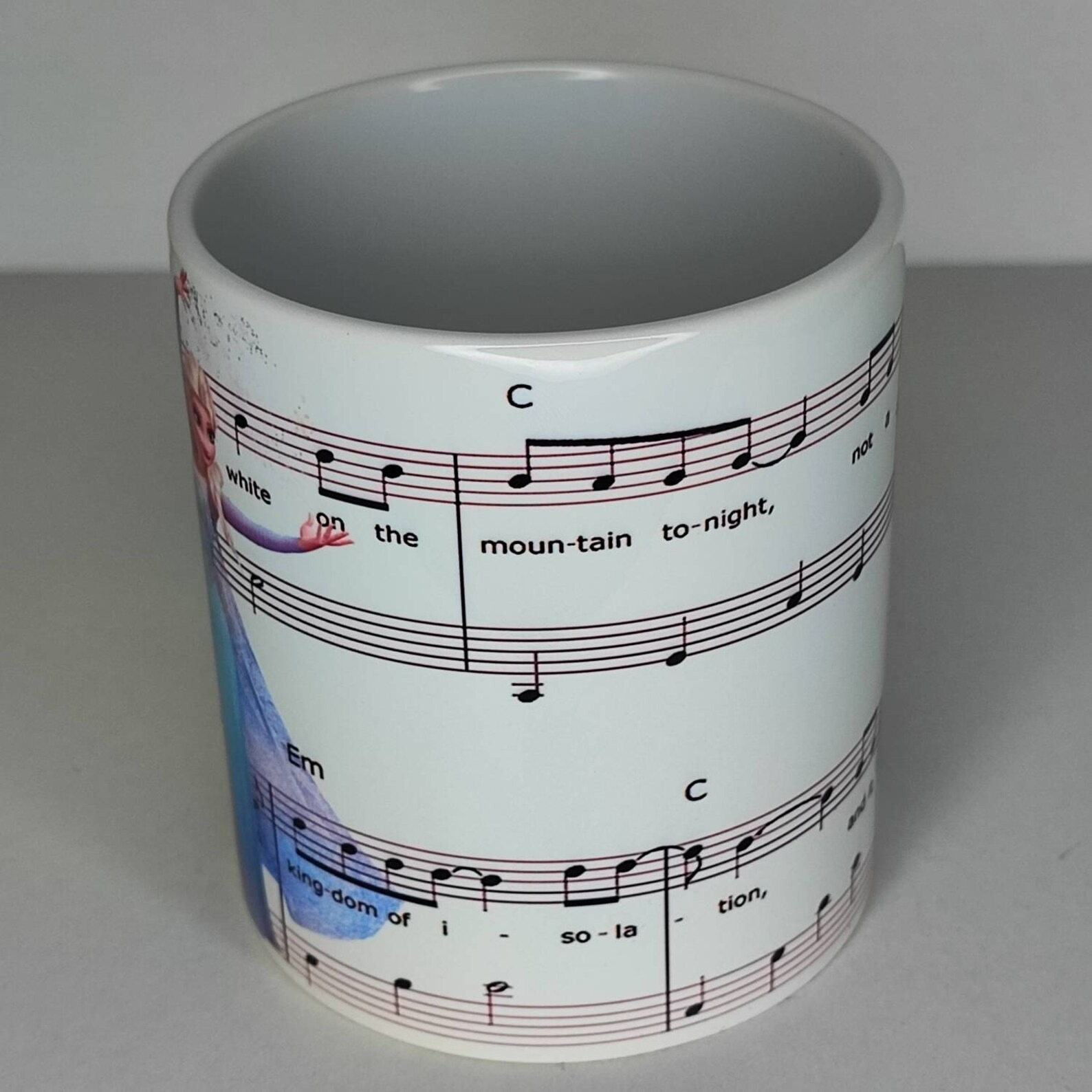 Elsa Frozen Sheet Music Mug