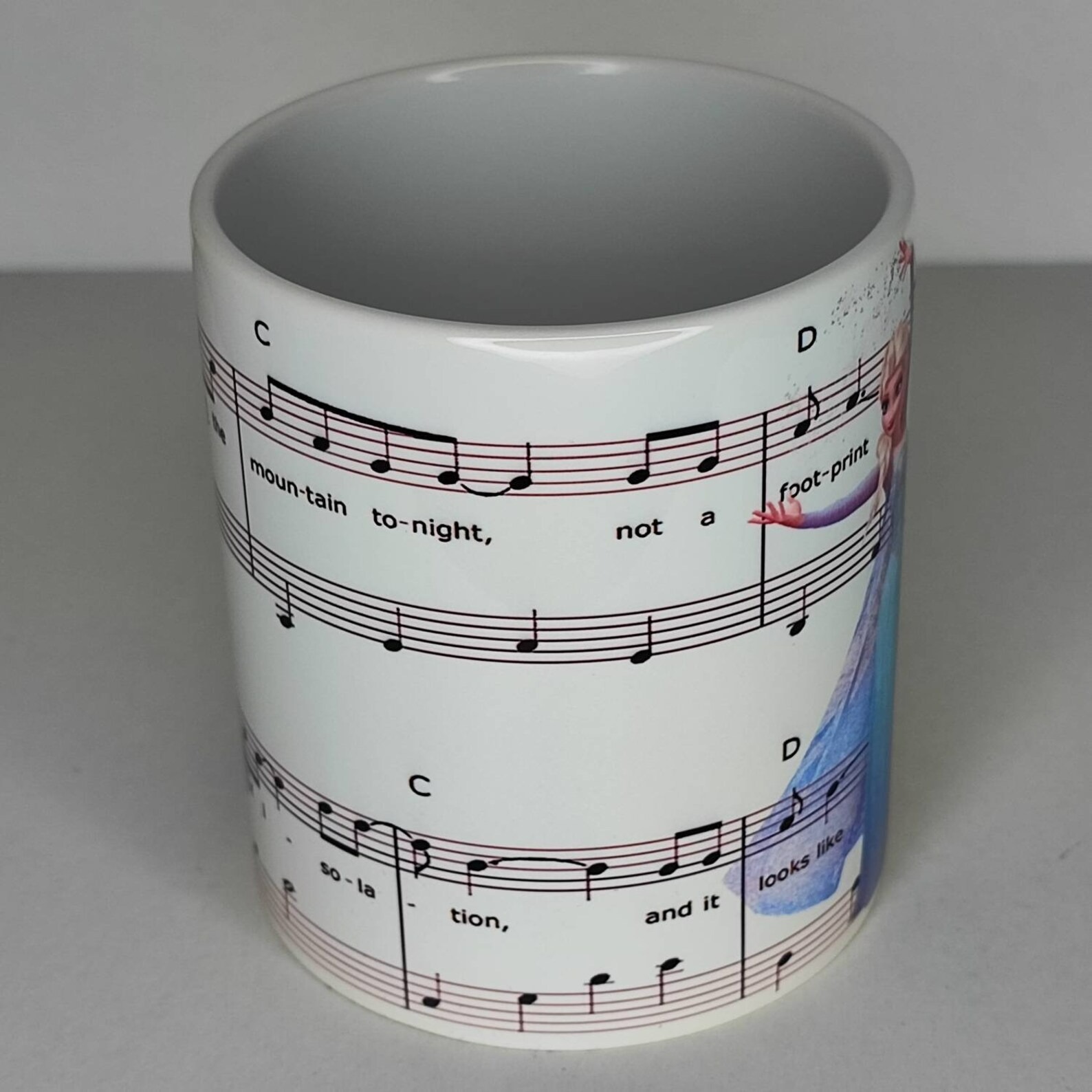 Elsa Frozen Sheet Music Mug