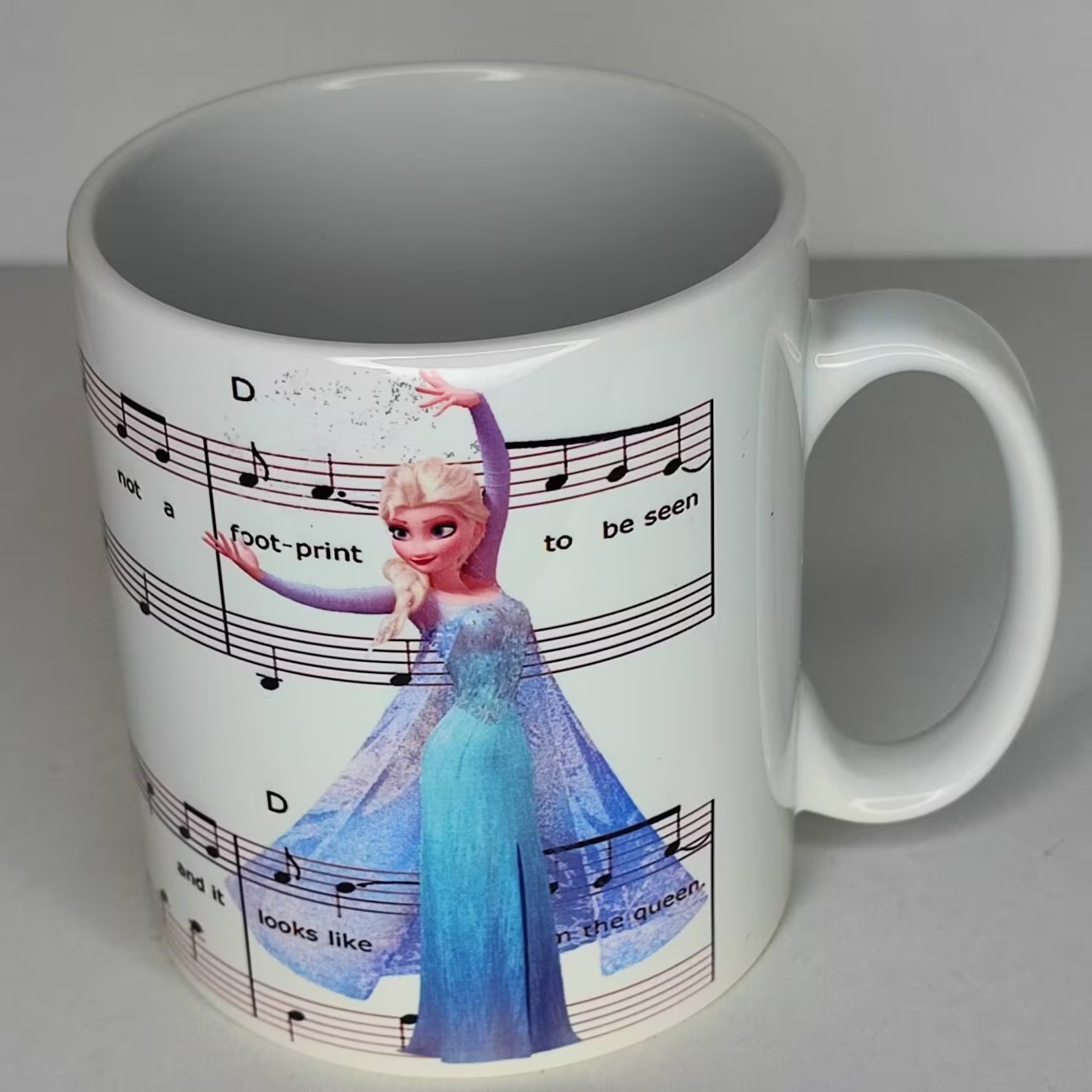 Elsa Frozen Sheet Music Mug