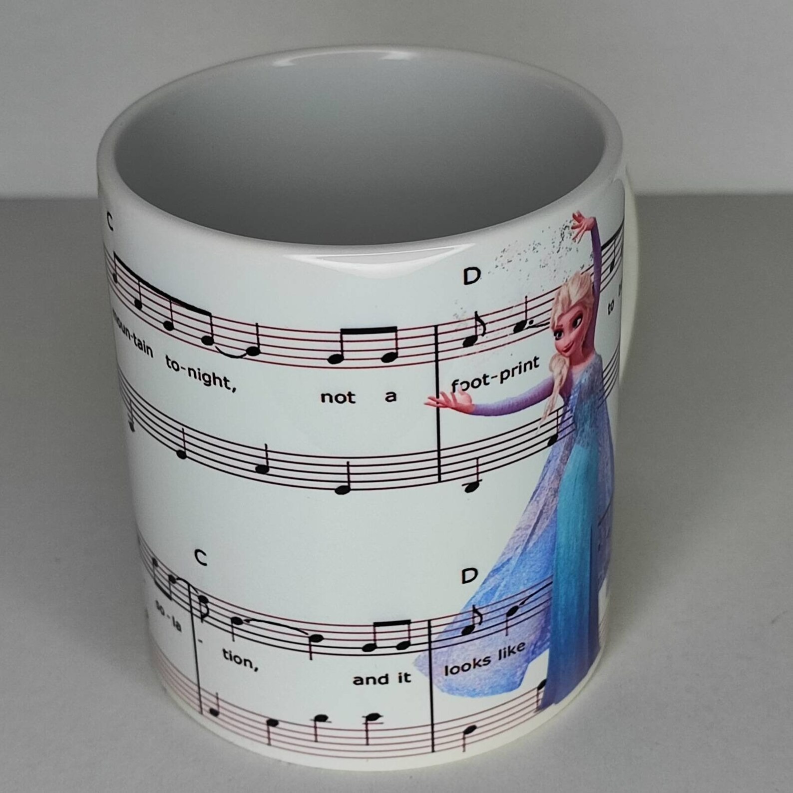 Elsa Frozen Sheet Music Mug
