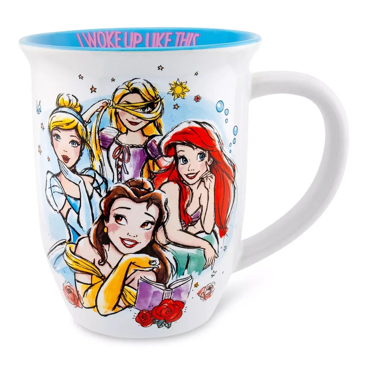 Princess Character Themed Ceramic Wide Rim Mug