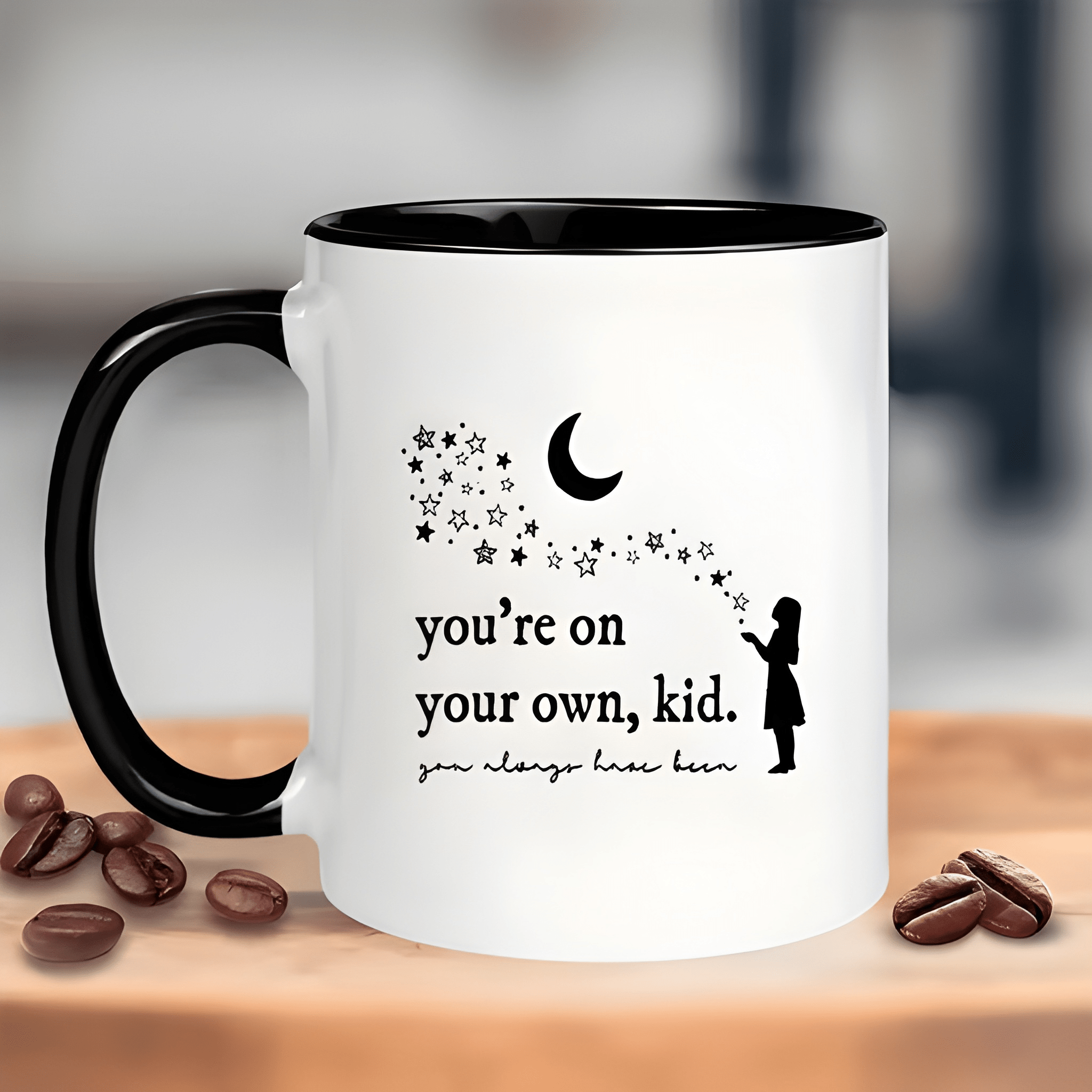 1pc, You're On Your Own You Always Have Been, Positive Encourage Midnights Swifitie Coffee Mug