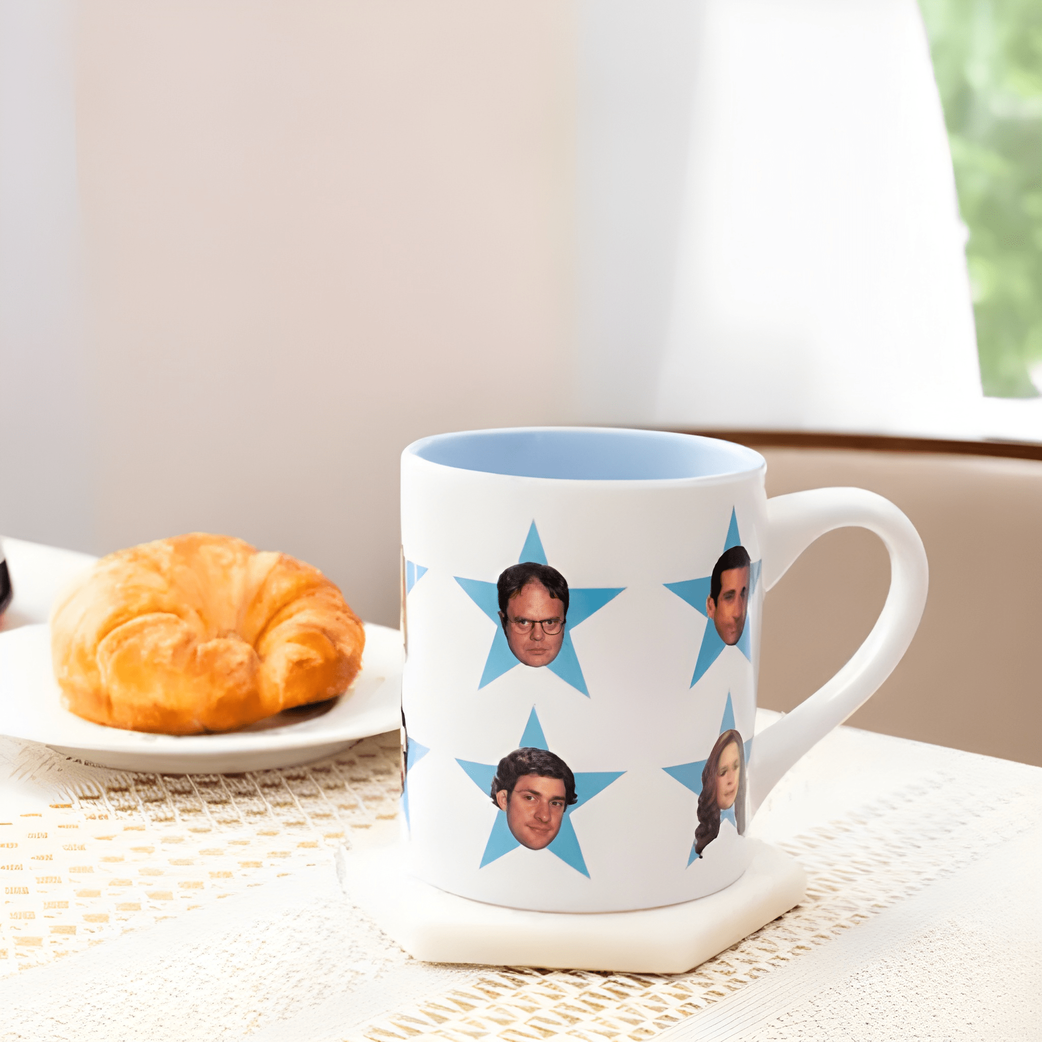 Silver Buffalo The Office Cast Stars Ceramic Mug | Holds 14 Ounces