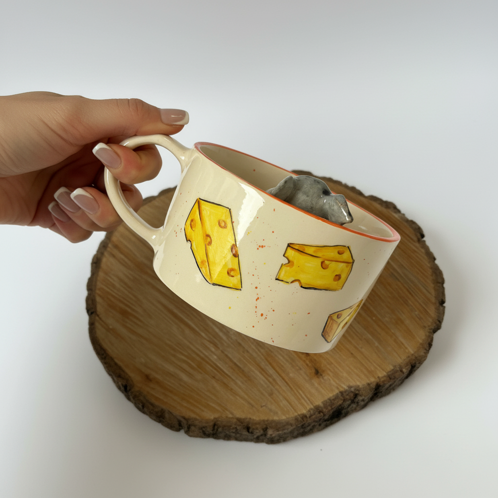 Handmade Ceramic Cartoon Character Coffee Mug