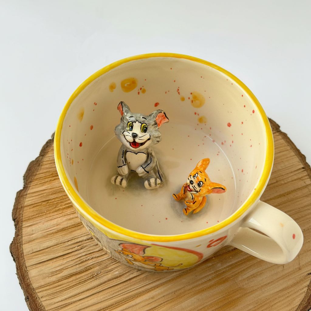 Ceramic Cartoon Characters Handmade Coffee Mug