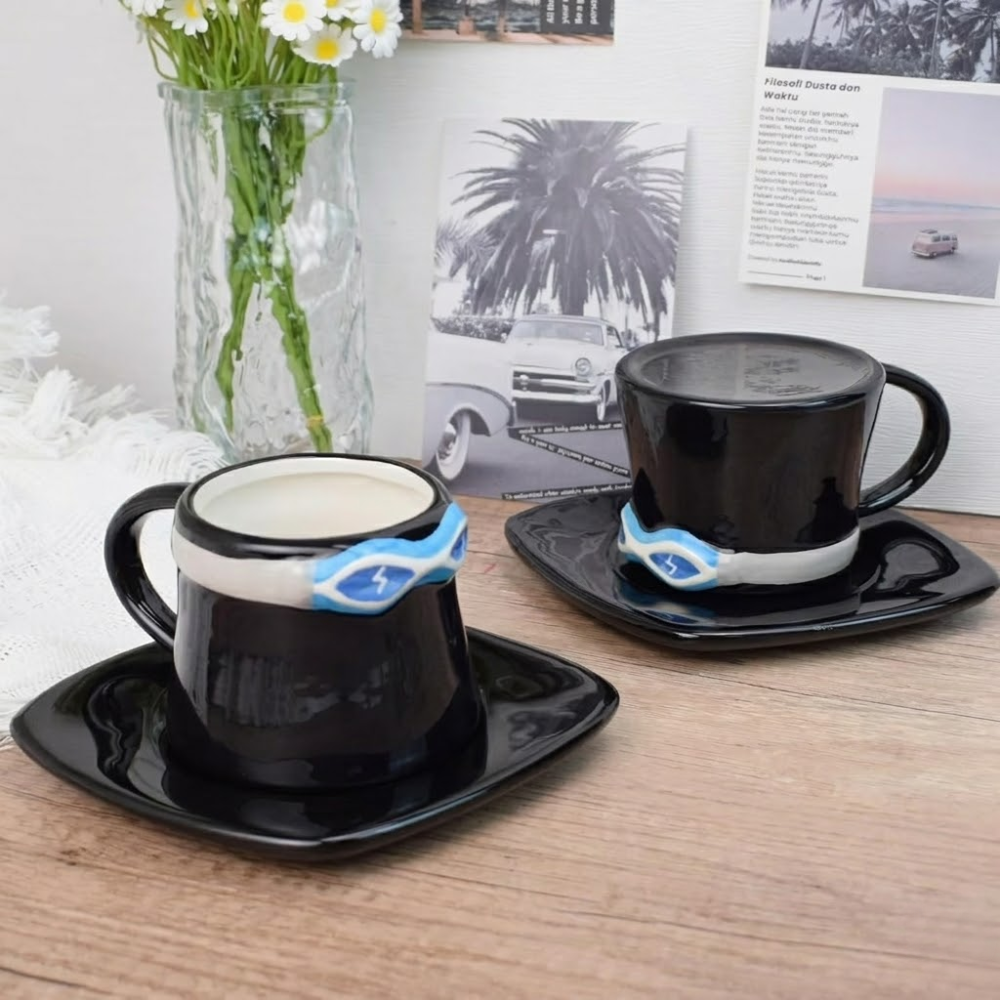 One Piece Anime Luffys Hat Inspired Ceramic Coffee Cup