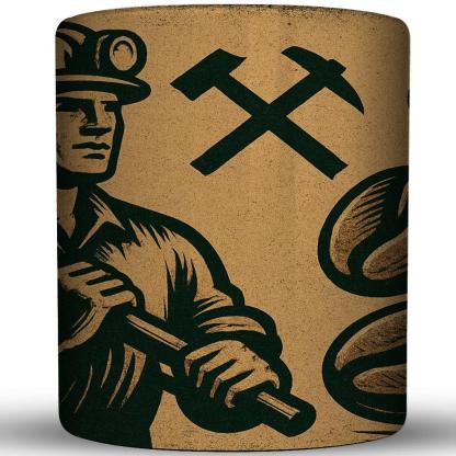 Miner Coffee Heritage Personalized Mugs