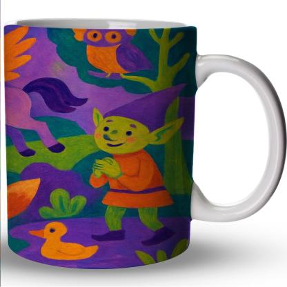 Labubu's Enchanted Journey Personalized Mugs