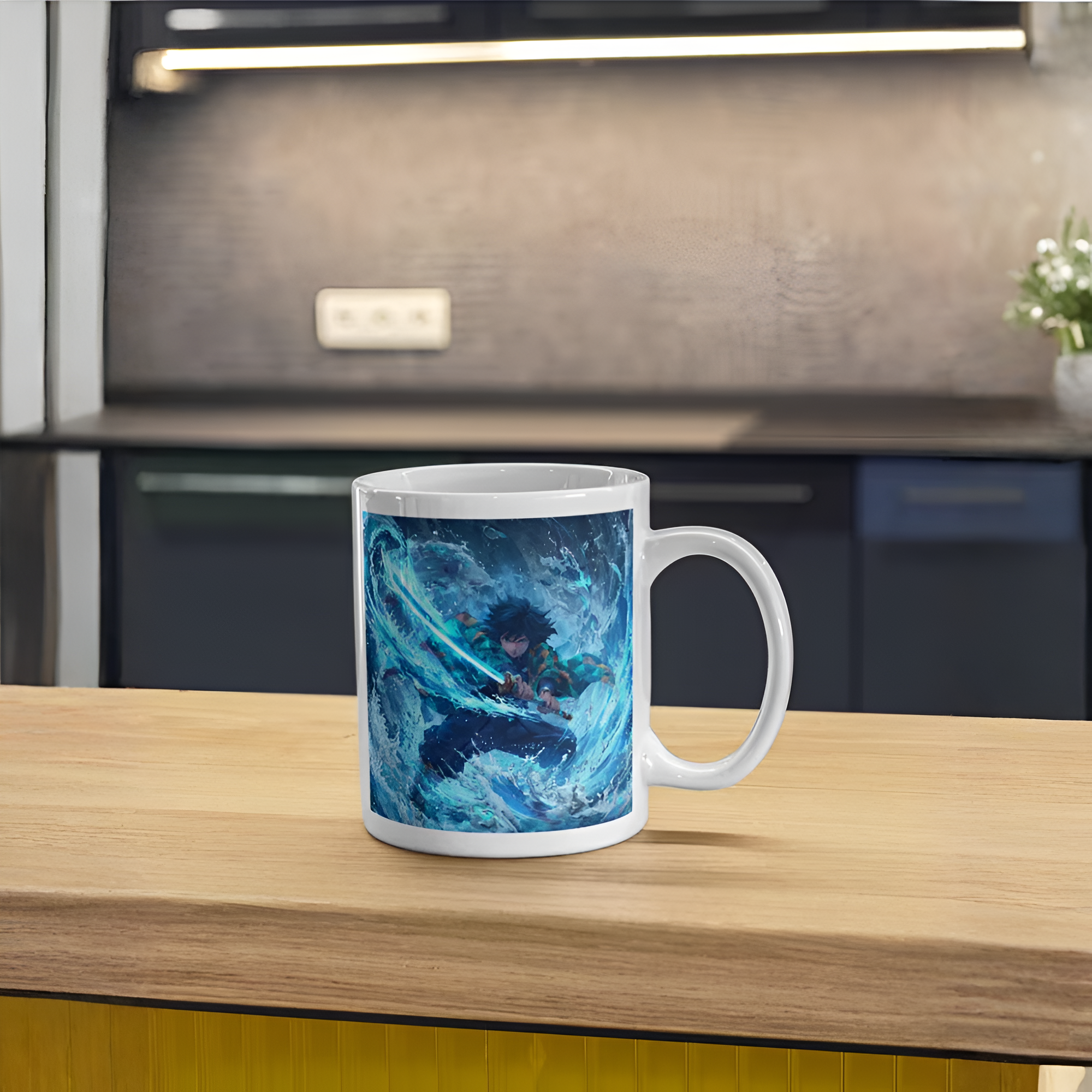 Giyu Tomioka Mug – Demon Slayer Water Hashira Cup – Anime Kimetsu no Yaiba