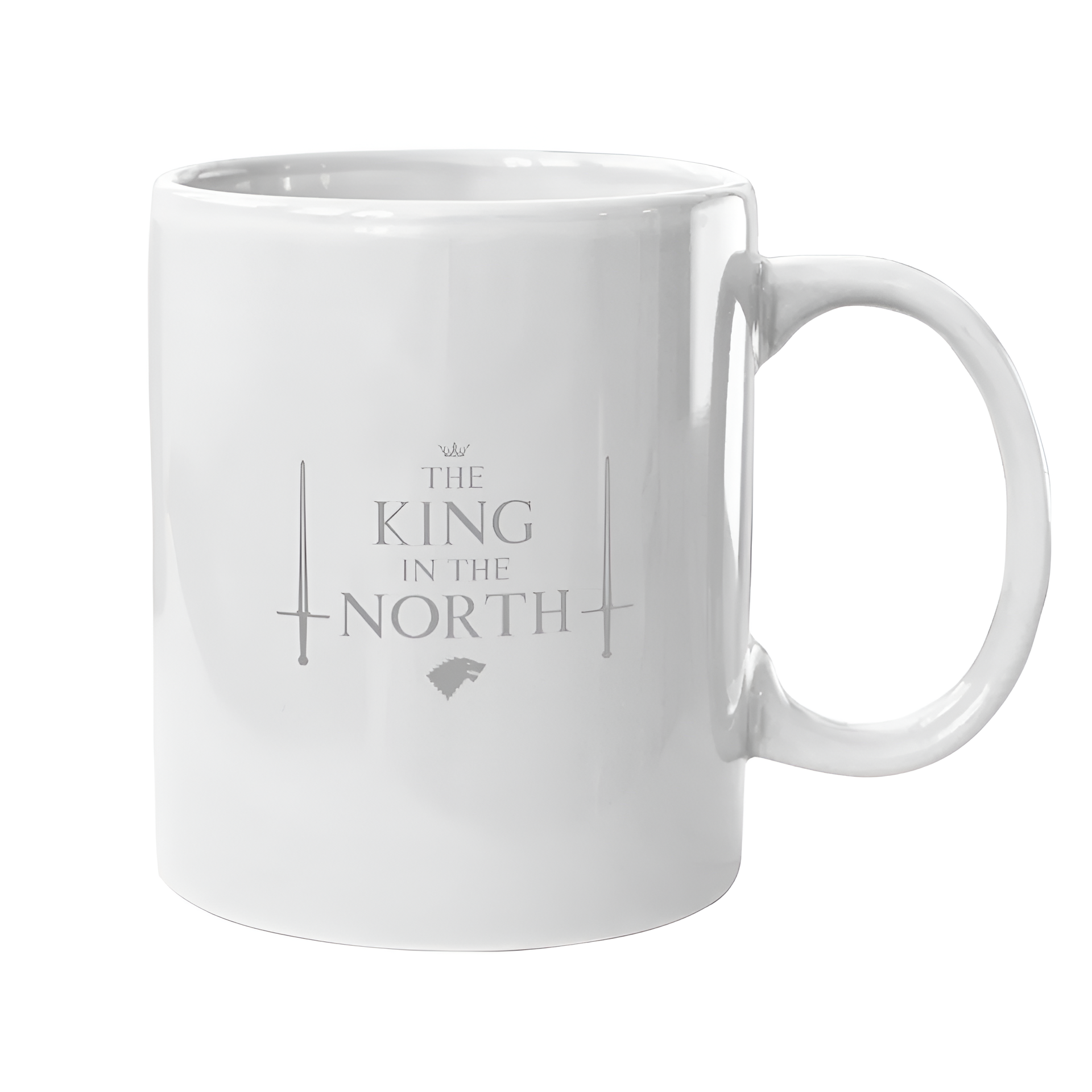 The King In The North House Stark Direwolf Mugs