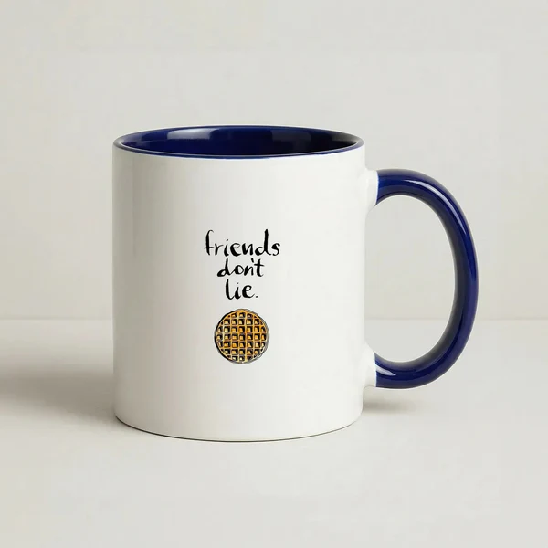 Friends Don't Lie Waffle Mug