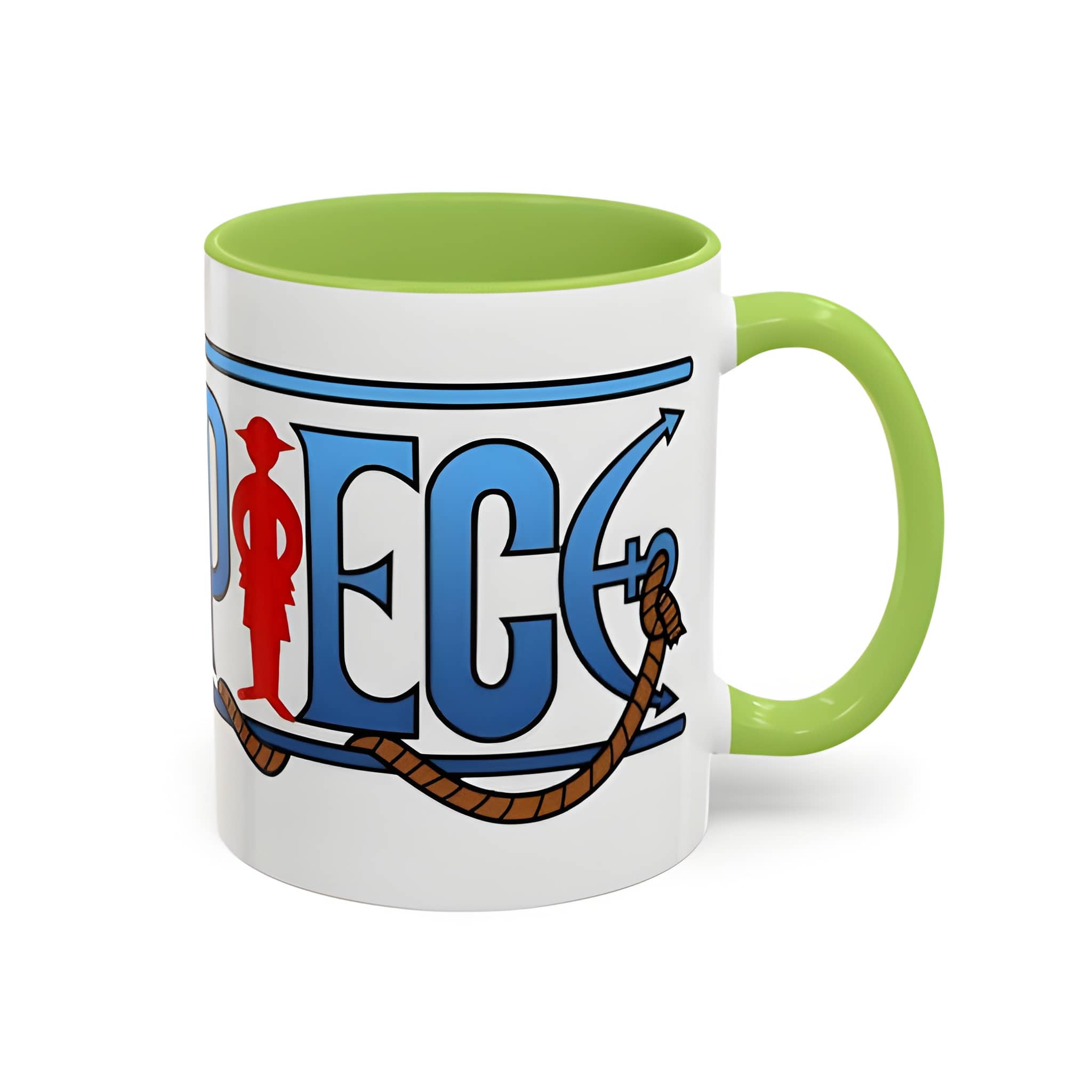 One Piece Accent Coffee Mug | Anime Fun Mug for Coffee Lovers, 11oz, 15oz, Grand Line Brew One Piece Mug | Durable Ceramic Tea Cup