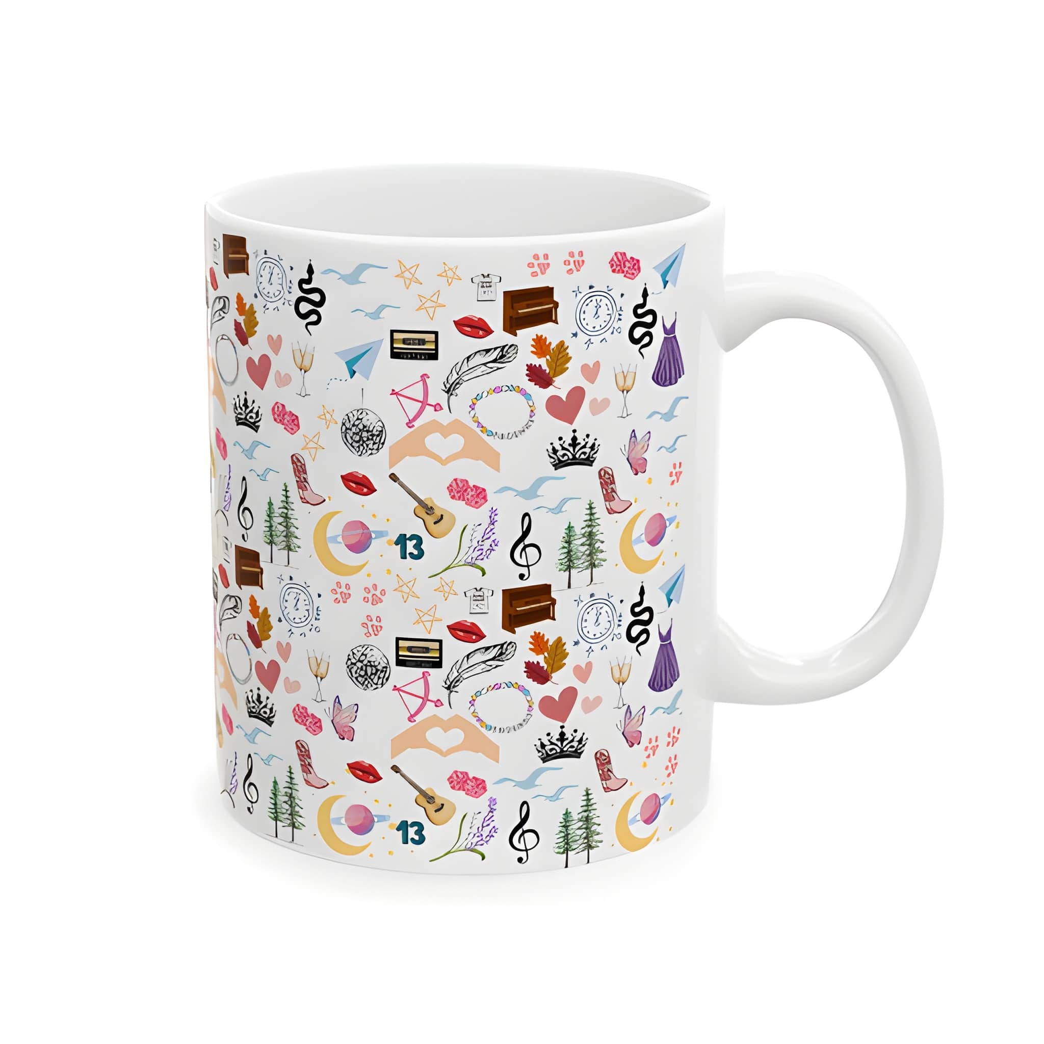 Swifty Eras Ceramic Mug: Taylor Gift, Coffee Cup - 11oz/15oz