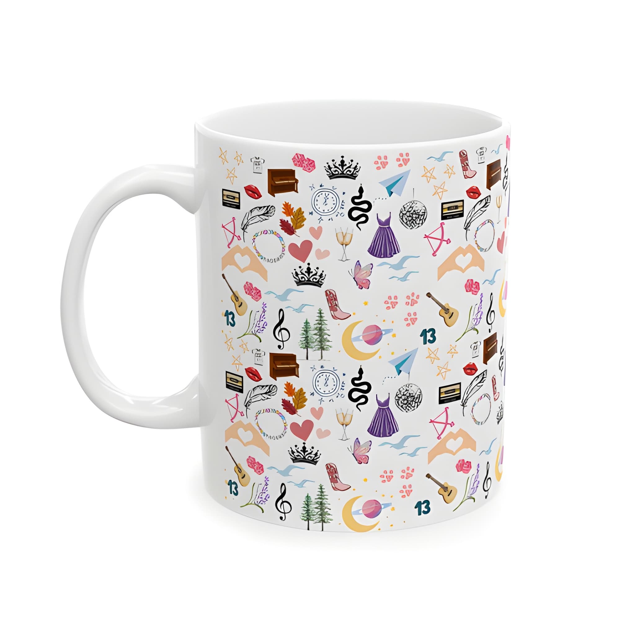 Swifty Eras Ceramic Mug: Taylor Gift, Coffee Cup - 11oz/15oz