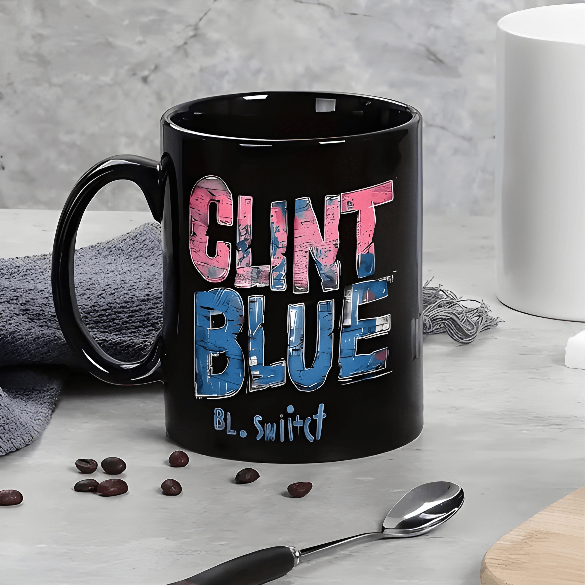 1pc a Unique Clint Blue BL. Swift Mug