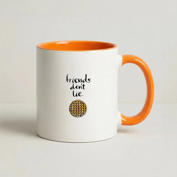 Friends Don't Lie Waffle Mug