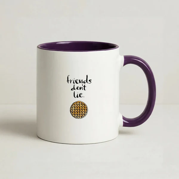 Friends Don't Lie Waffle Mug