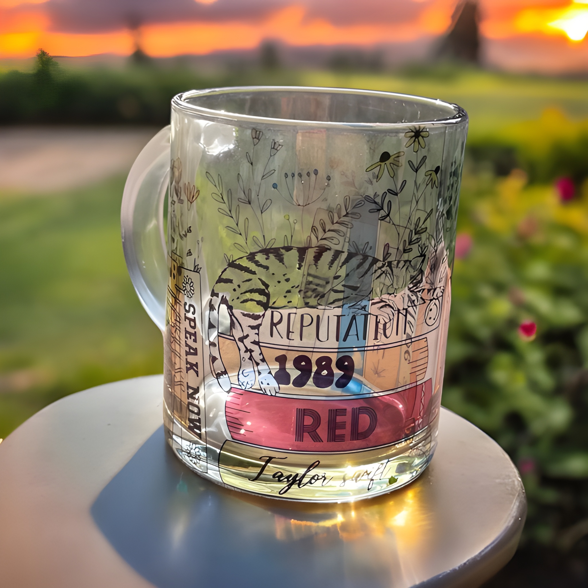 T-Swift Album Book Mug - 12oz