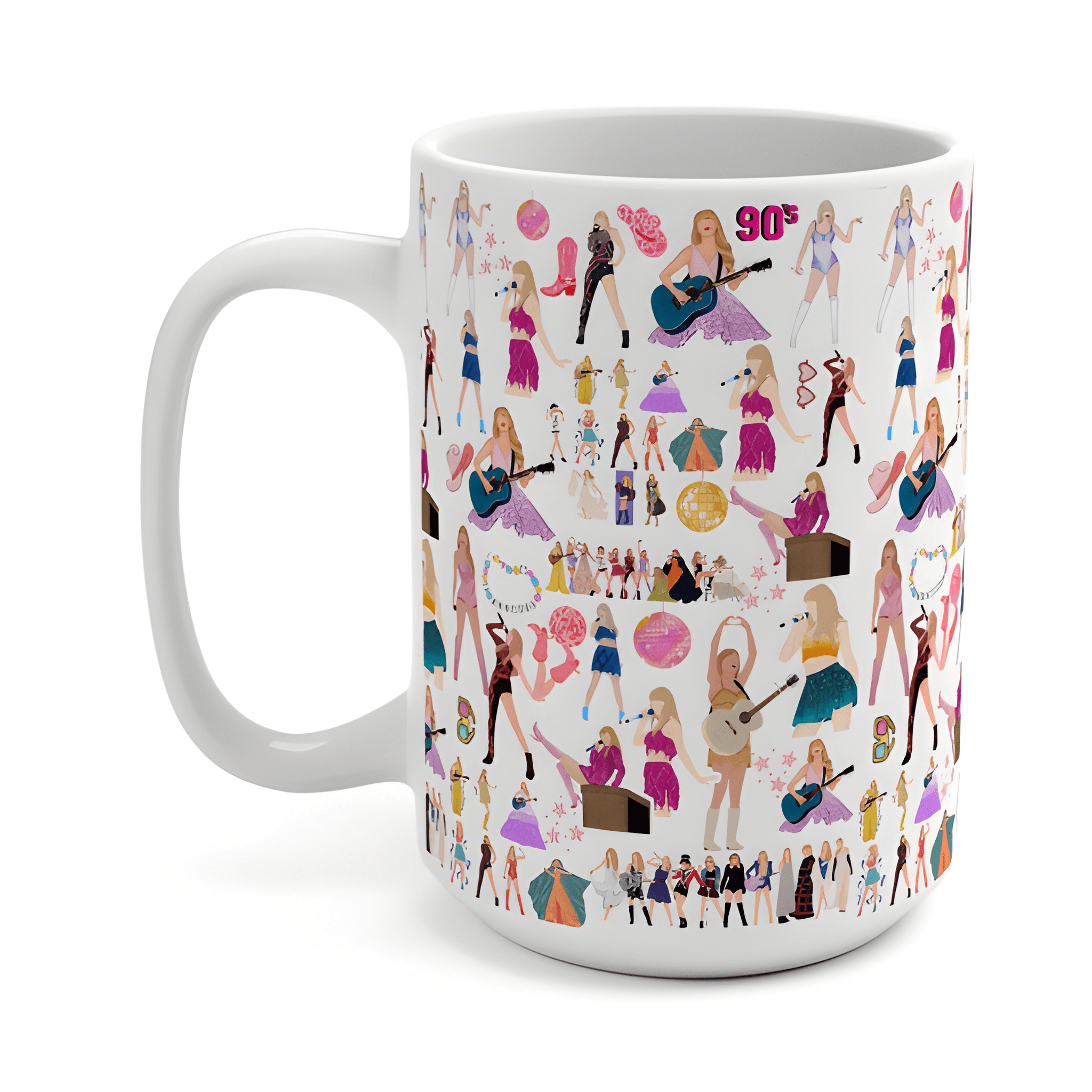 Whimsical Swiftey Mug, Gift for Friends, Birthday, Coffee Lover, Collector's Item, Pop Culture Decor