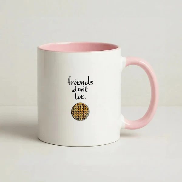 Friends Don't Lie Waffle Mug