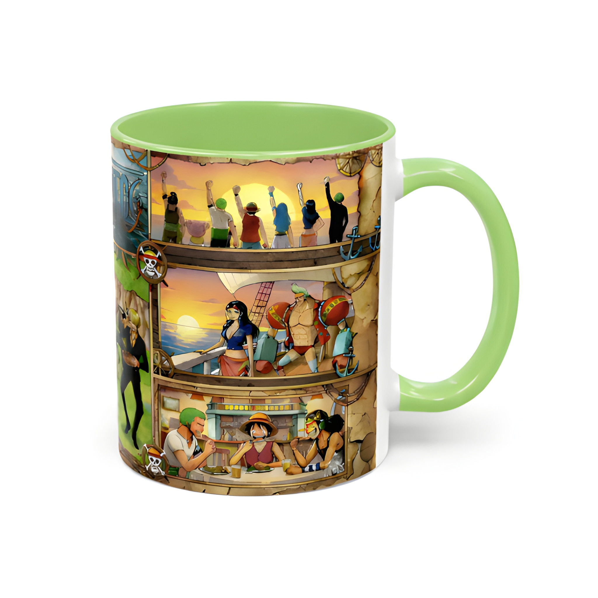 One Piece Crew Montage Coffee Collage Mug | Accent Mug 11oz 15oz