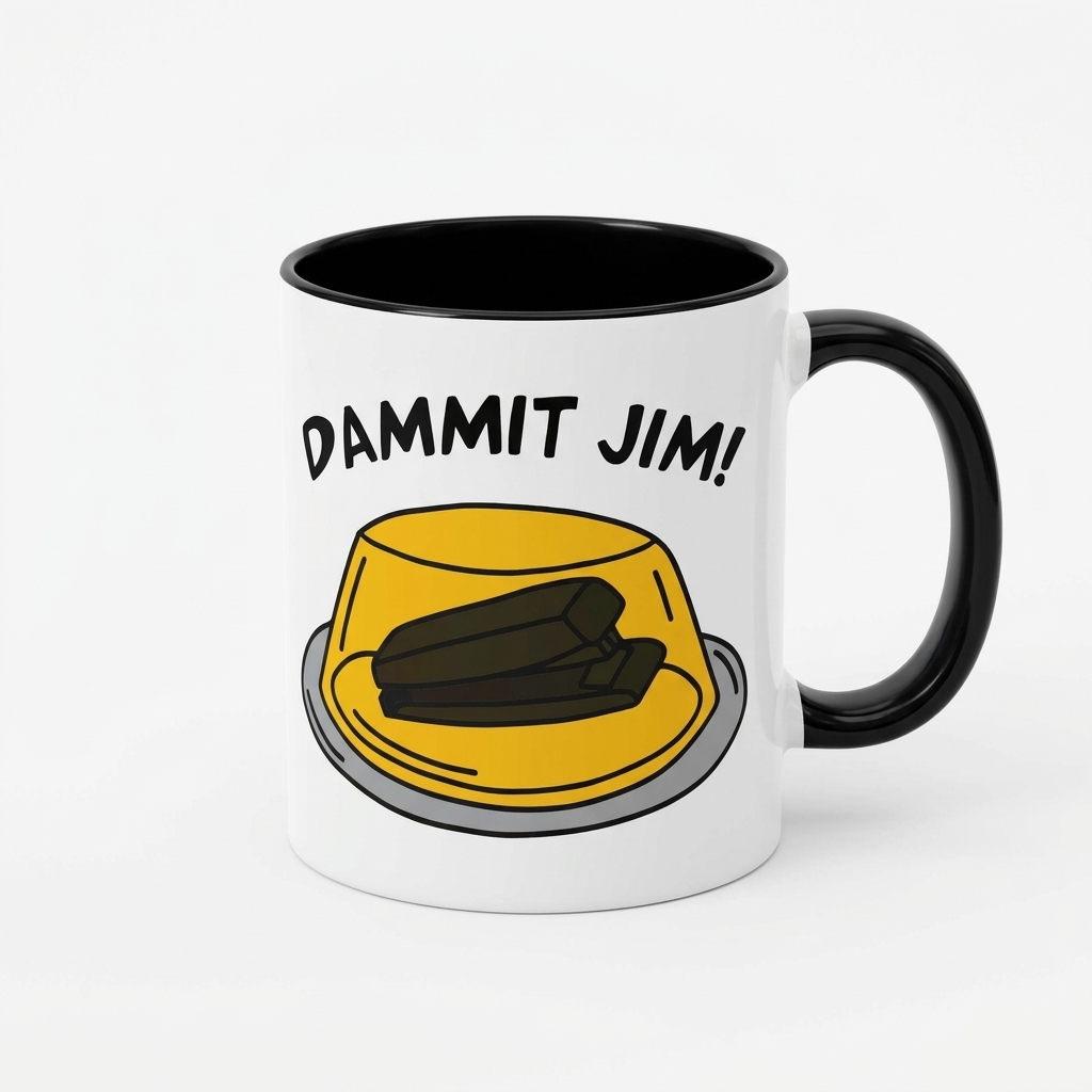 Dammit Jim Quote Ceramic Mug