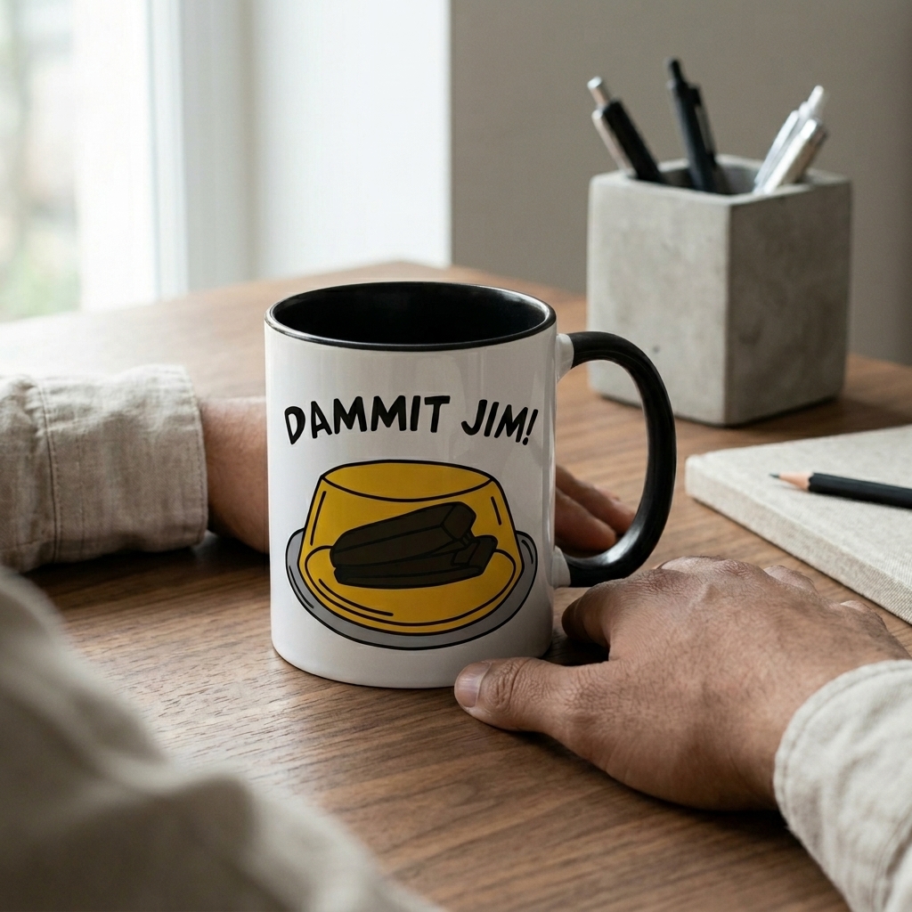 Dammit Jim Quote Ceramic Mug