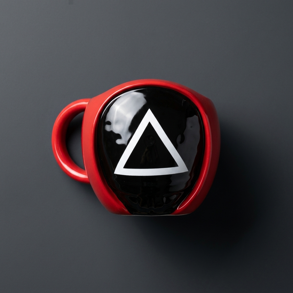Squid Game Triangle Guard Sculpted Ceramic Mug