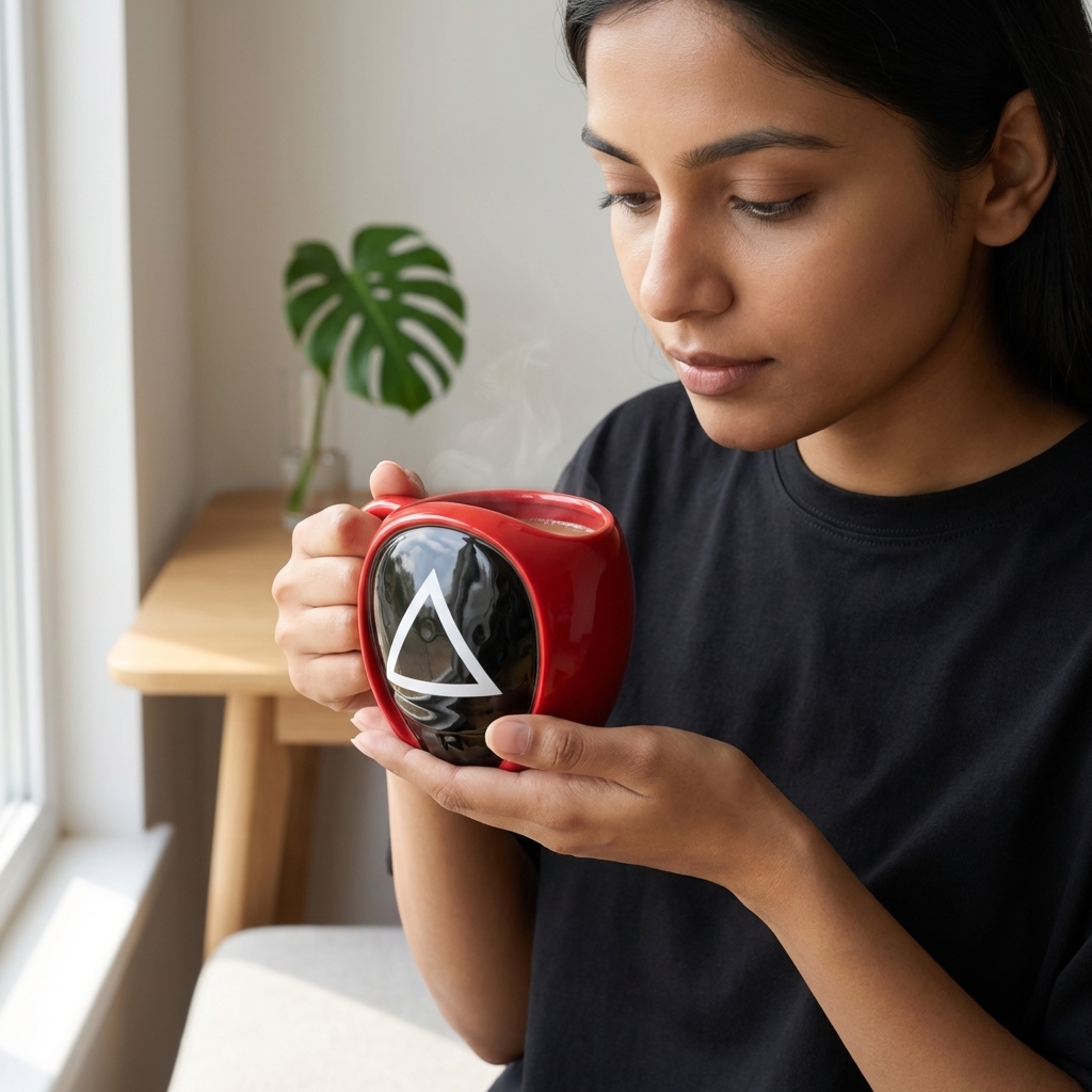 Squid Game Triangle Guard Sculpted Ceramic Mug