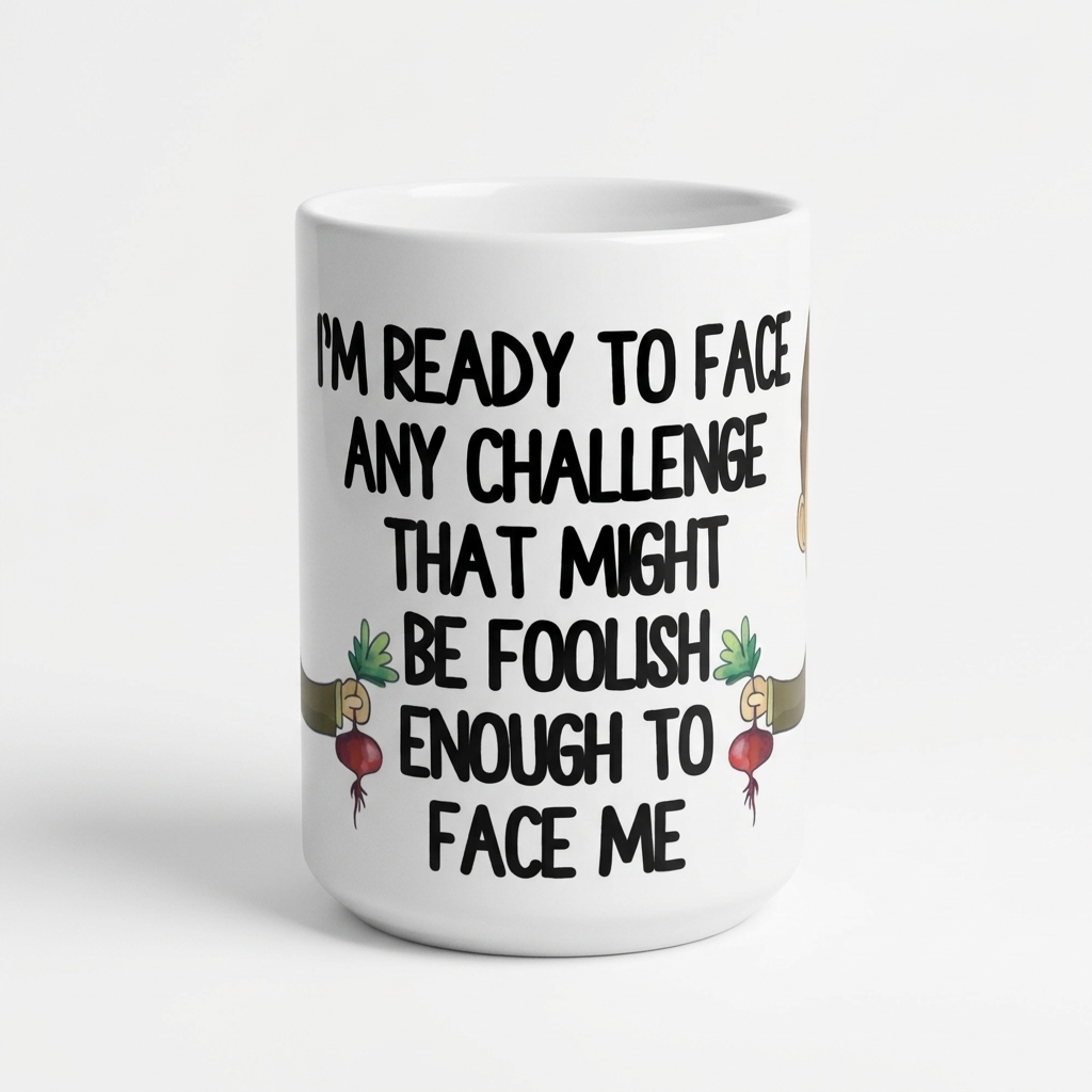 Dwight Schrute Character Beet Large Ceramic Mug