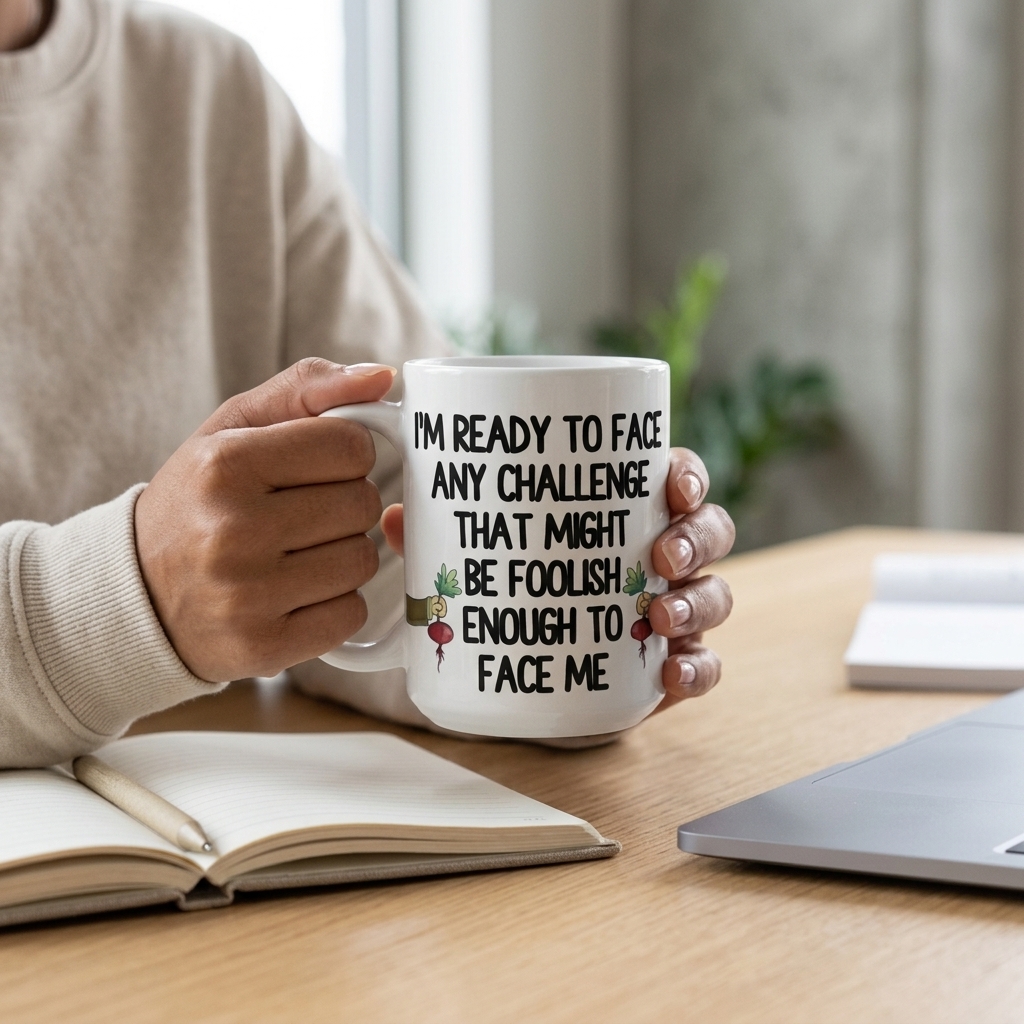 Dwight Schrute Character Beet Large Ceramic Mug