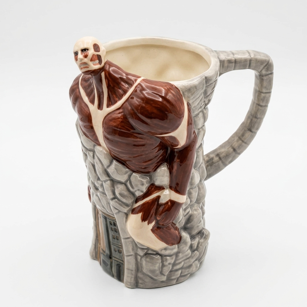 [Copy]Attack On Titan Themed Titan Holding Design Sculpted Mug