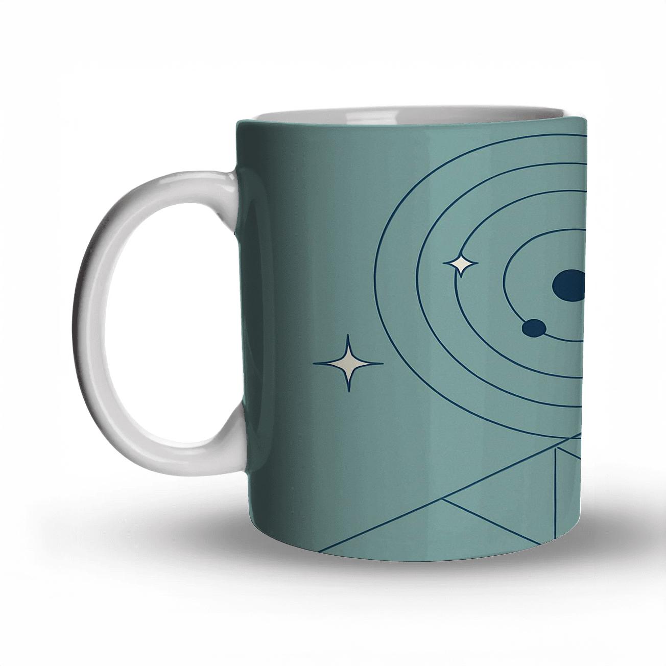 Celestial Grid decorative mug sets