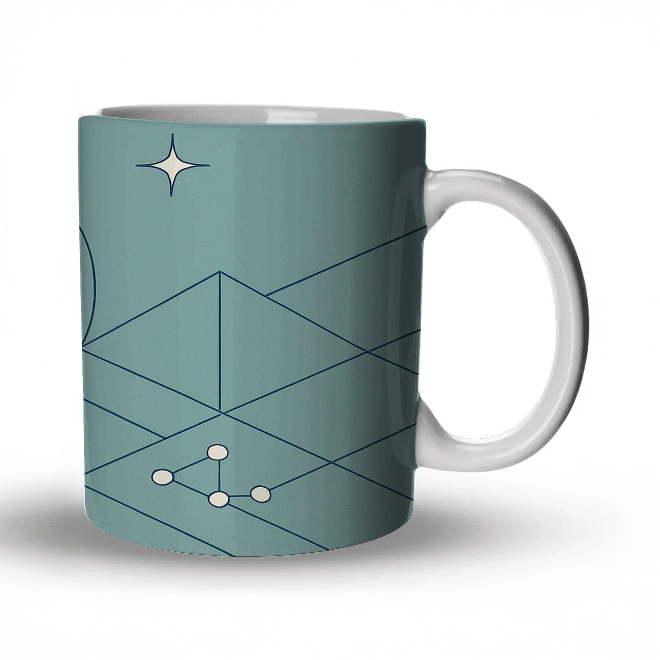 Celestial Grid decorative mug sets