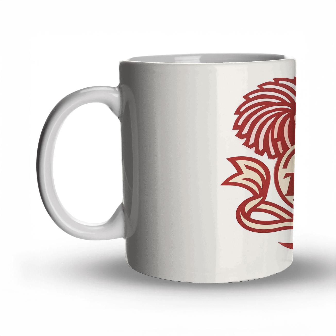 Cheer Pom Pom Crest novelty coffee mugs