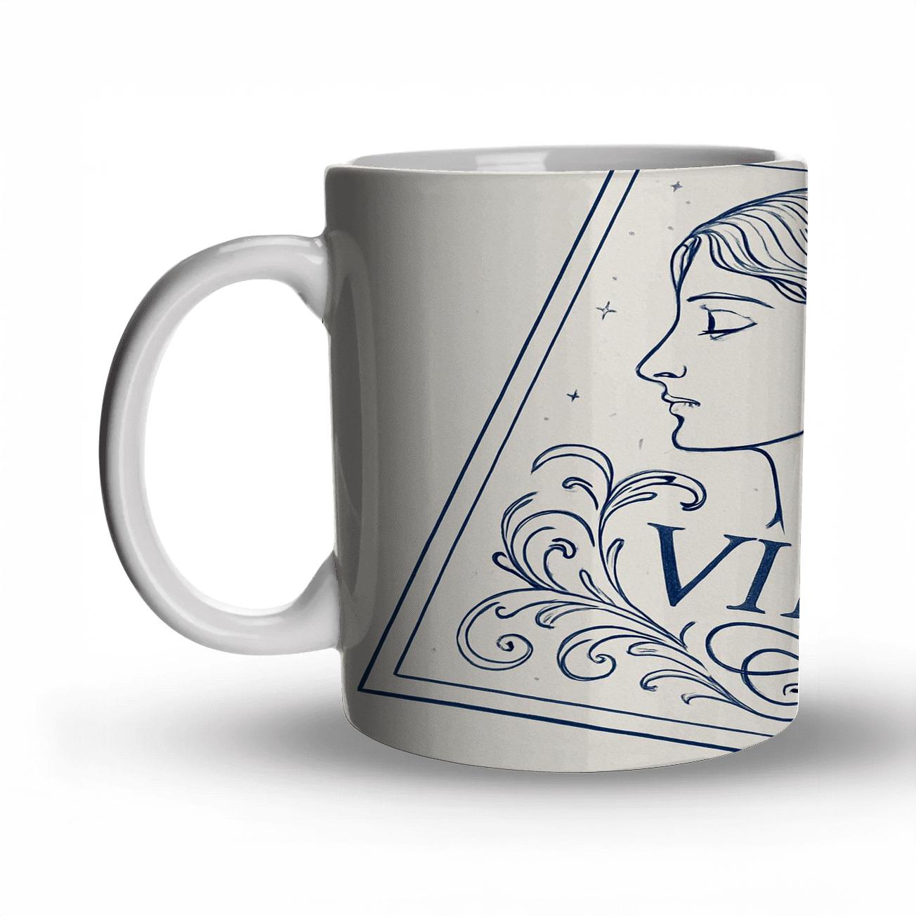 Virgo Maiden Sigil ceramic coffee mugs