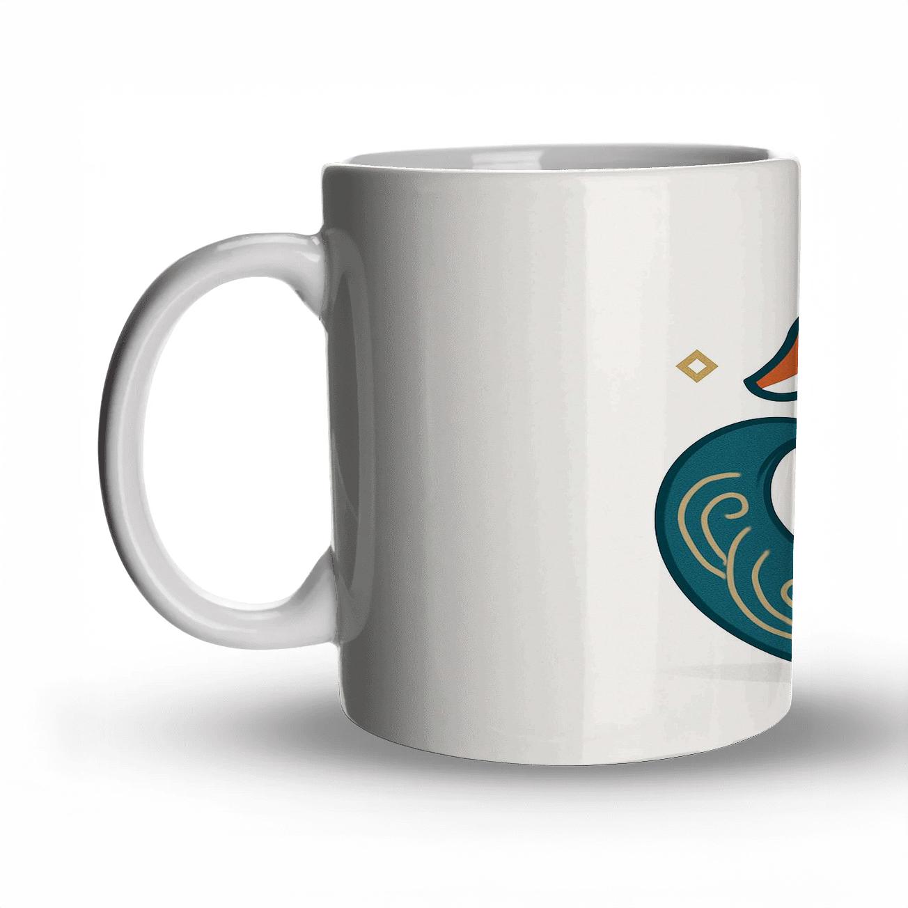 Minimalist Fox Embrace gift mugs for occasions