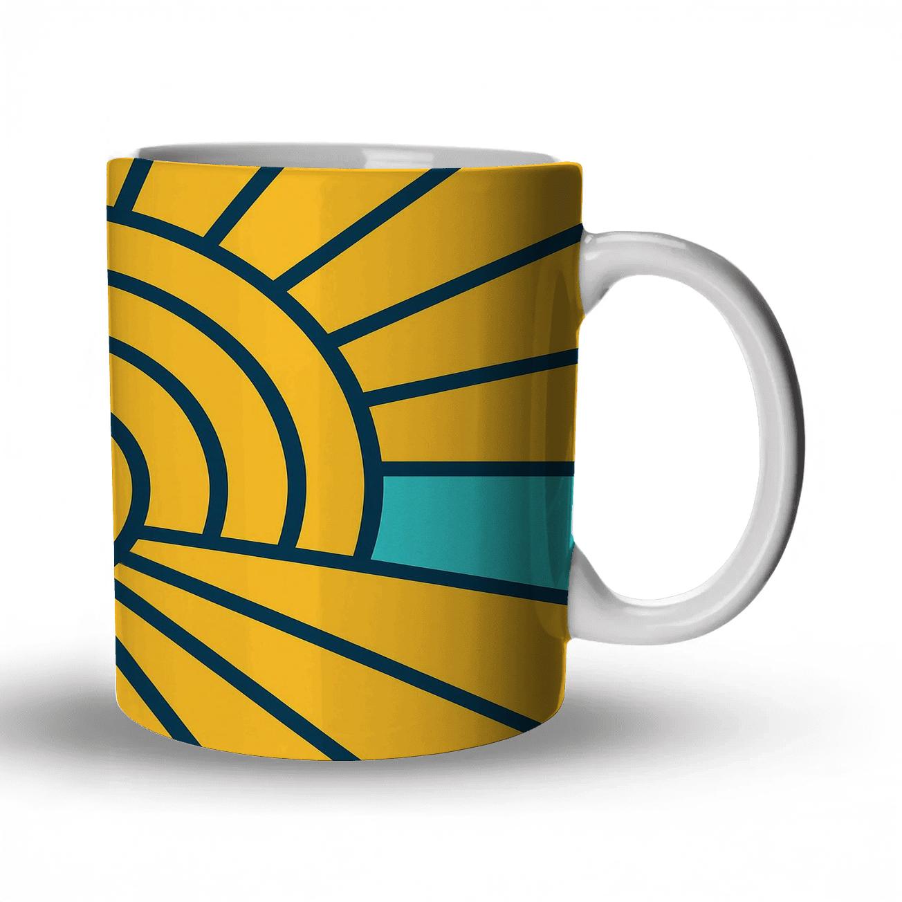 Solar Geometry custom printed mugs