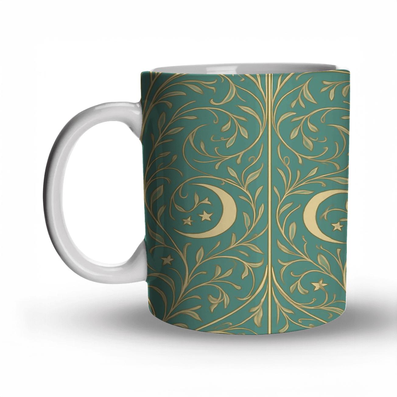 Art Nouveau Celestial Lace insulated thermal mugs