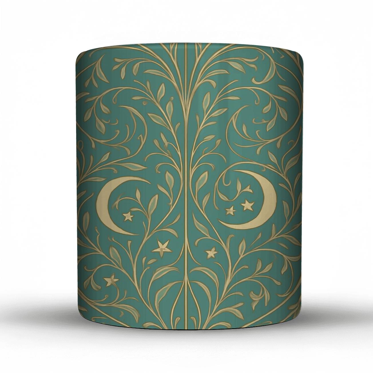 Art Nouveau Celestial Lace insulated thermal mugs