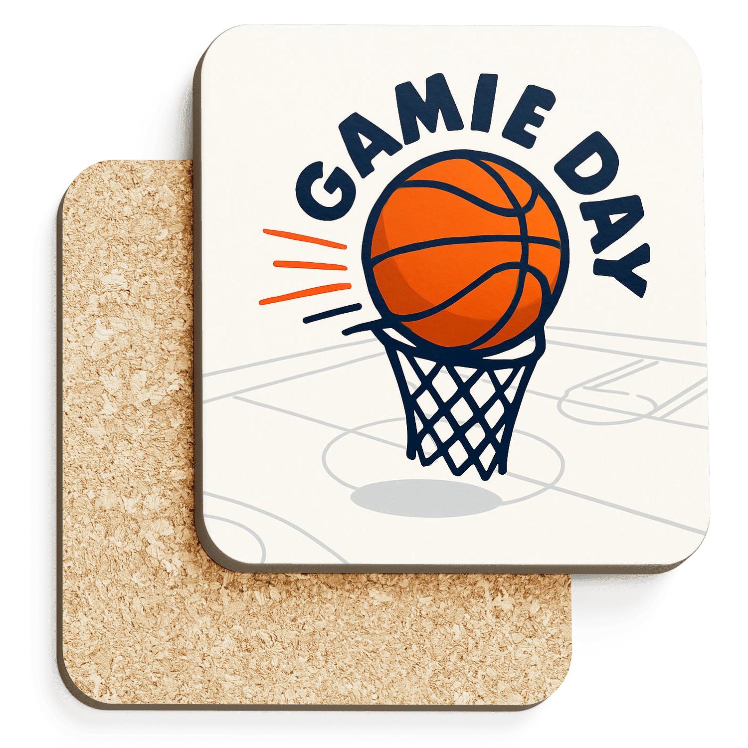 Basketball Net Momentum personalized drink coasters
