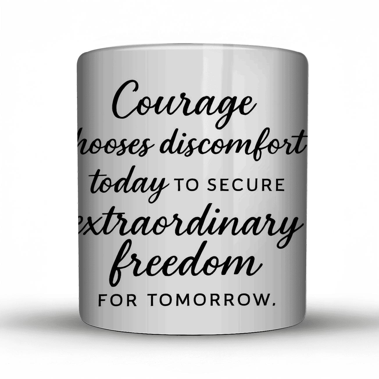 Courage Chooses insulated thermal mugs