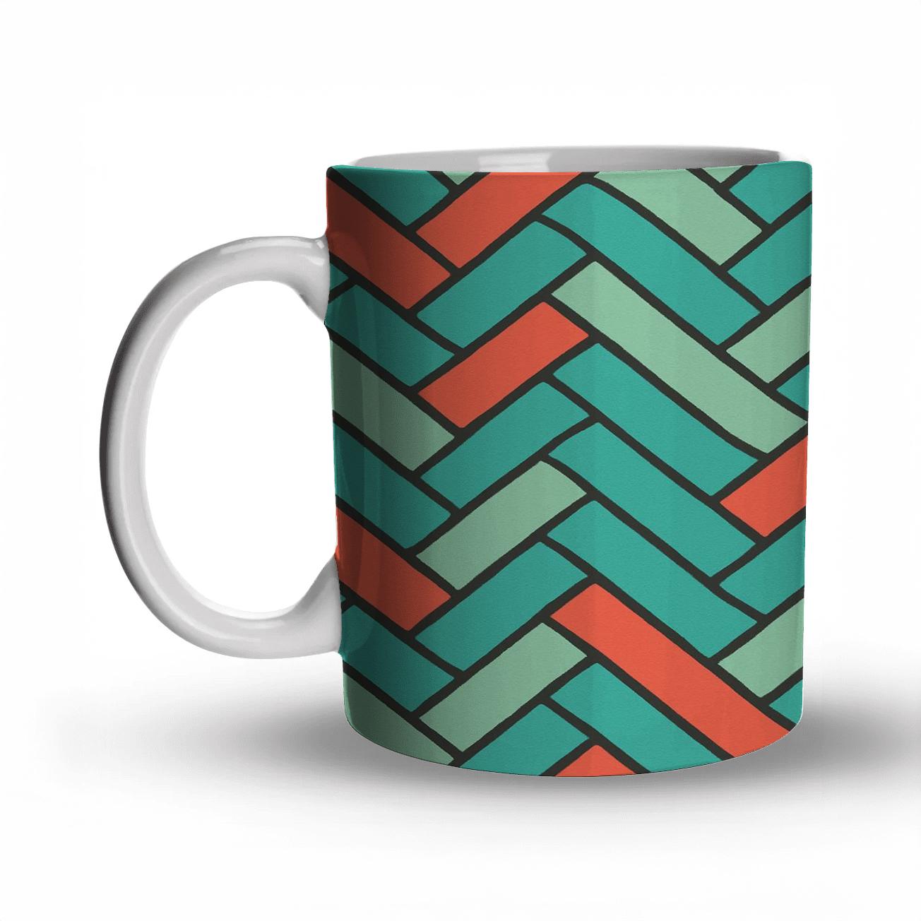 Prismatic Weave novelty coffee mugs
