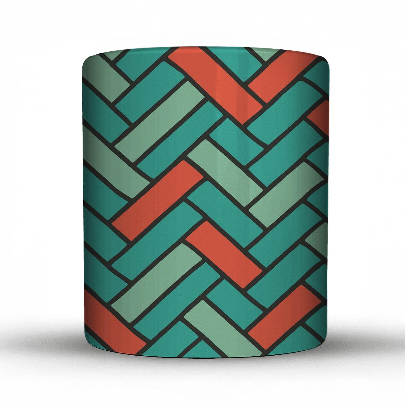 Prismatic Weave novelty coffee mugs