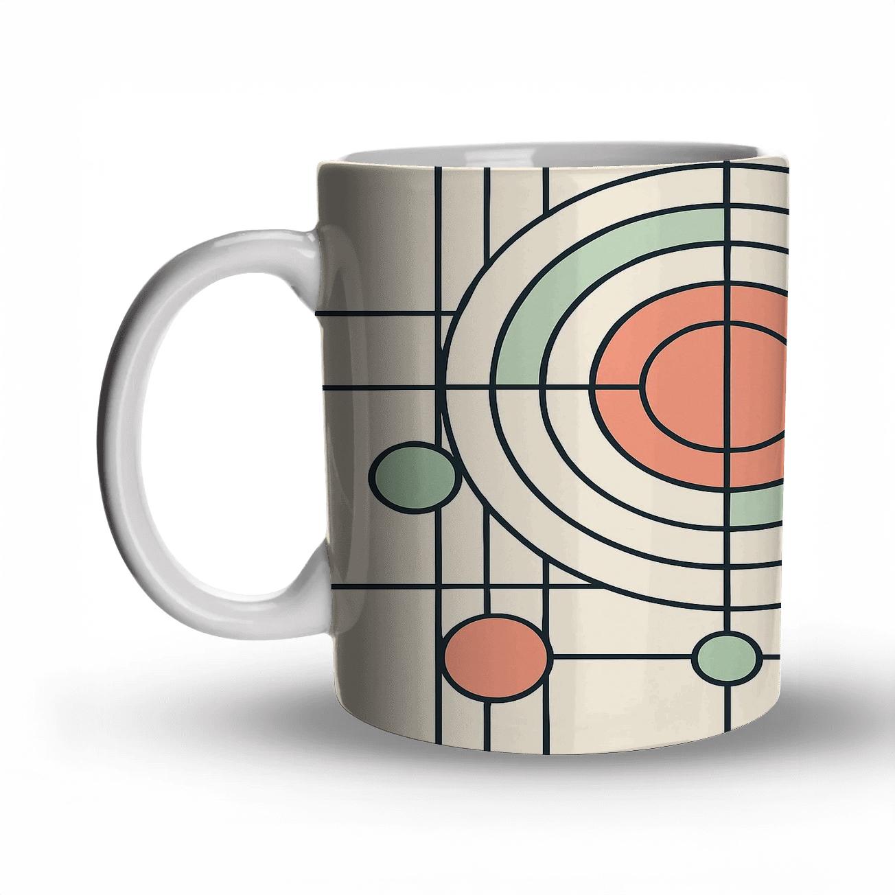Bauhaus Orbit Lines premium drinkware mugs