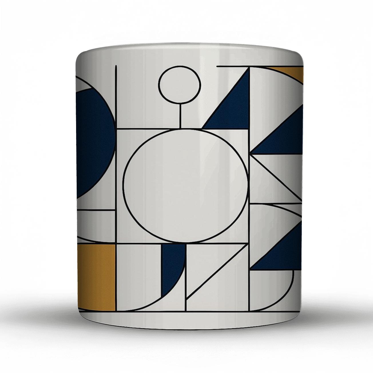 Abstract Geometric Flow insulated thermal mugs